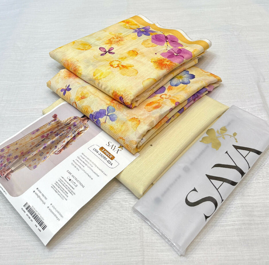 SAYA original brand fabric soft khadar available defrint design