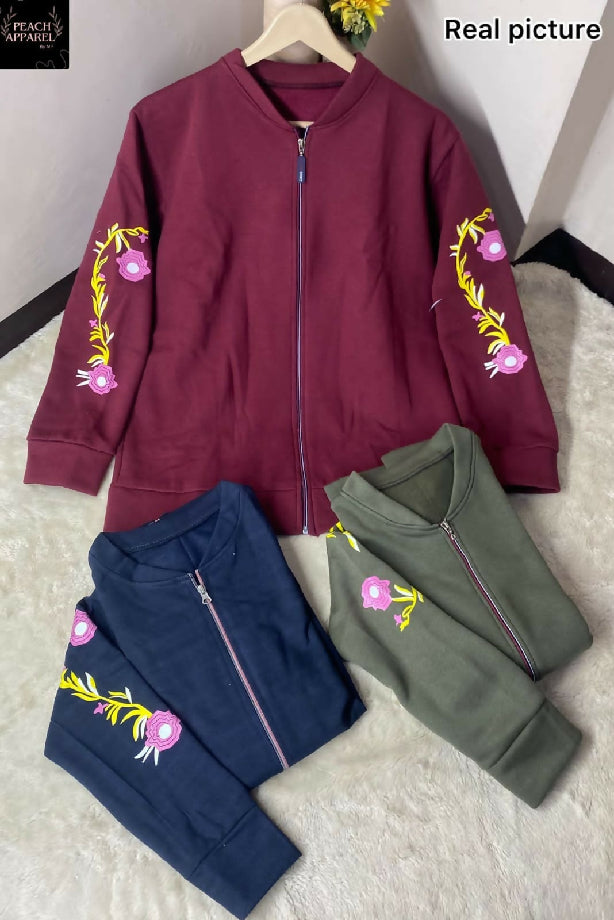 Winter Printed Zipper Jacket