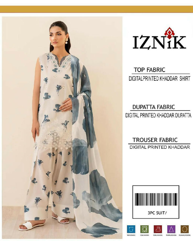 Inzik khaddar 3 piece