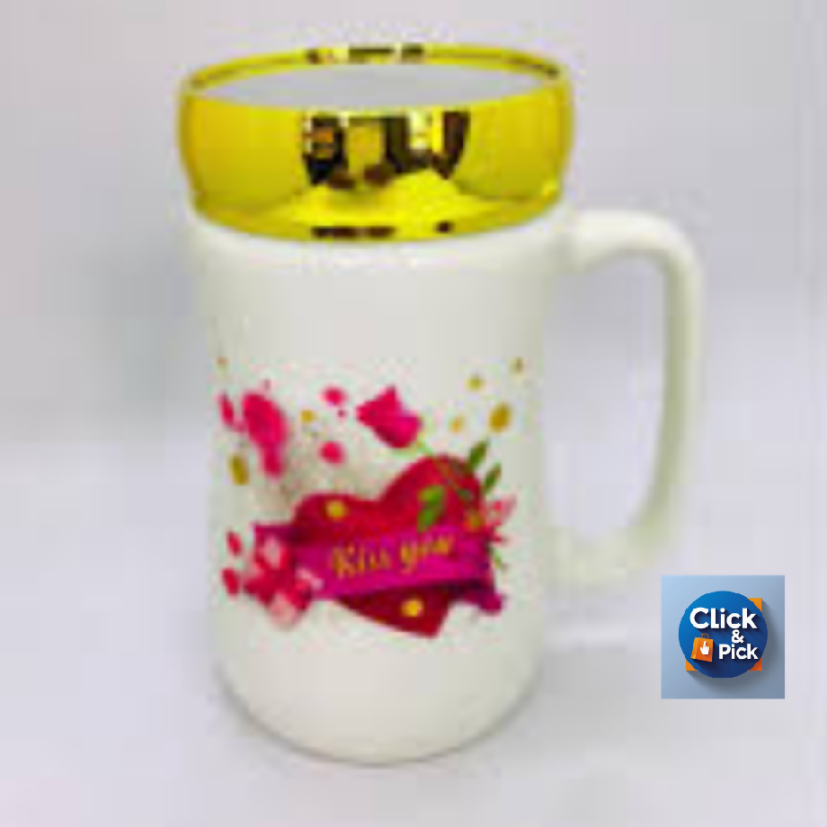 Luxury Mirror Lid Cup – Stylish Tea & Coffee Mug with Decorative Cover