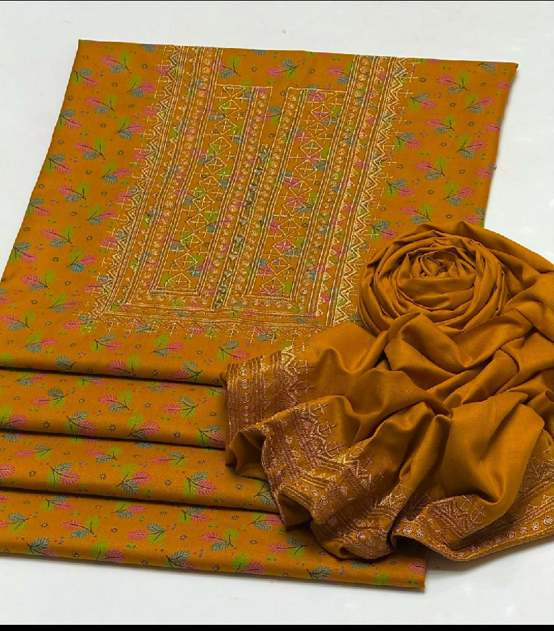 Dhanak embroidery 2pc