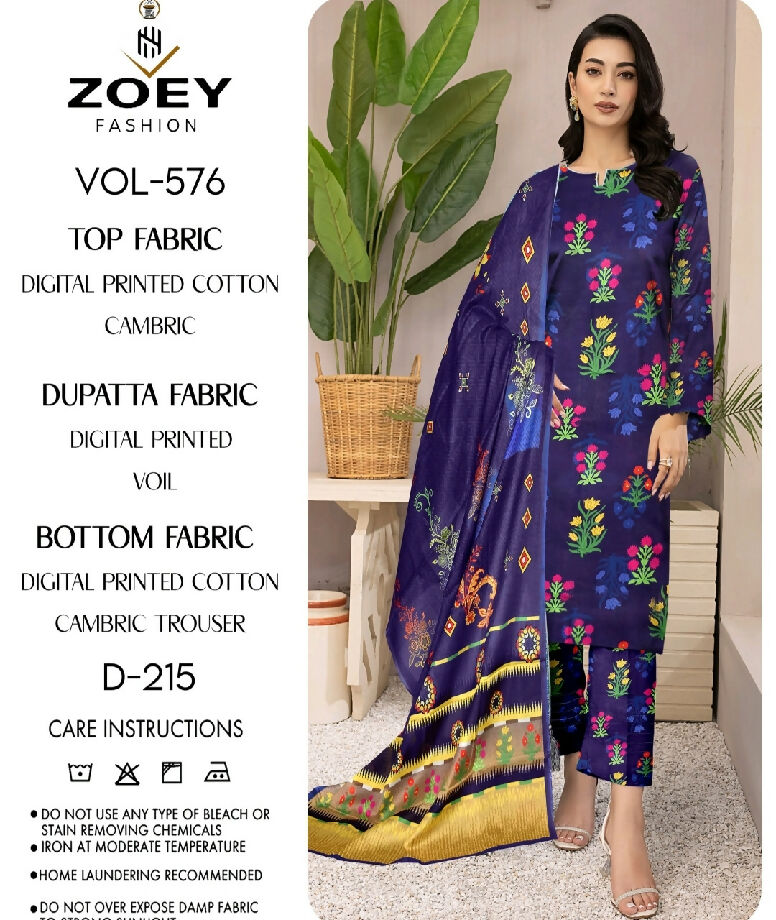 Zoey brand 3pcs cotton cambric