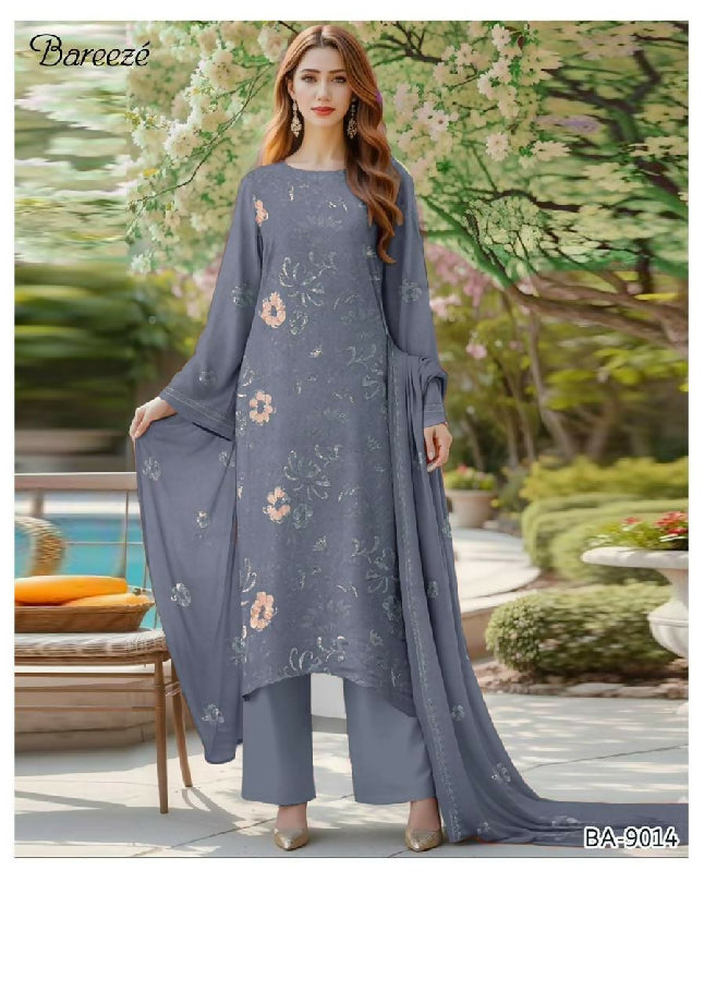 Winter collection 2025 3pcs embroidered