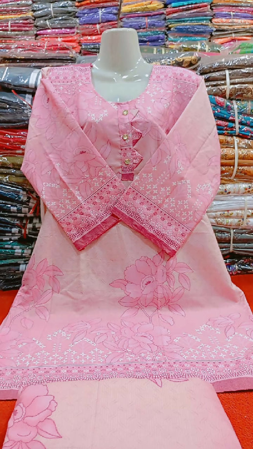 *`Mina Collection By A&T`* Digital Front & Back Floral Print Co Ord Set 2PCs Size Measurement Chest Size 22 Shirt Length 35/ 36 Flapper Length 40/41 Shirt Stuff : Premium Silk Flapper Stuff : Premium Silk ? Open Pictures Attached❤️