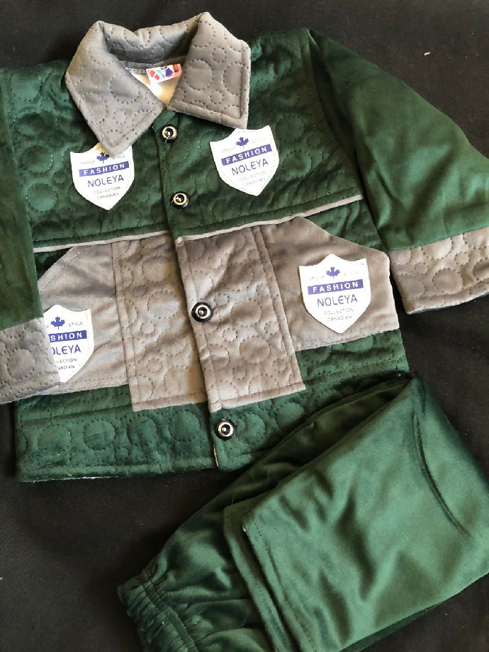 Boys velvet shirt pajama