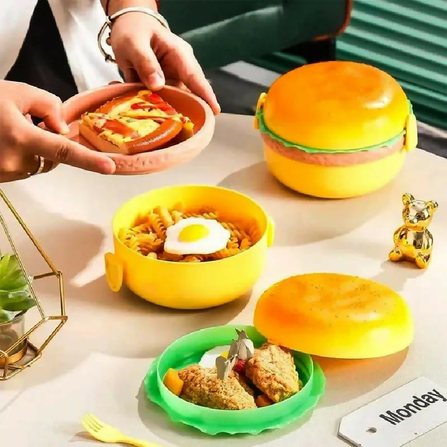 Lunch box like burger for kids