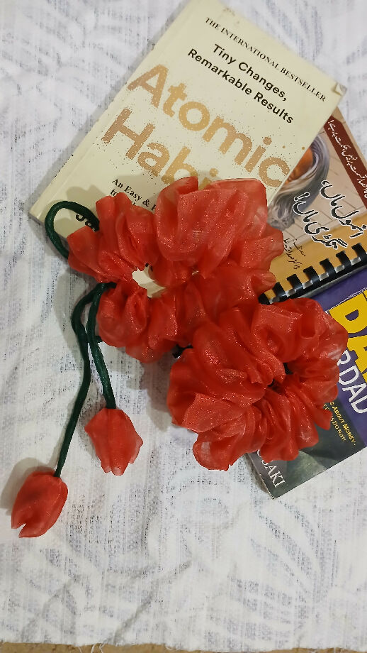 Stylish and trendy Organza scrunchies, korean style hair scrunchies