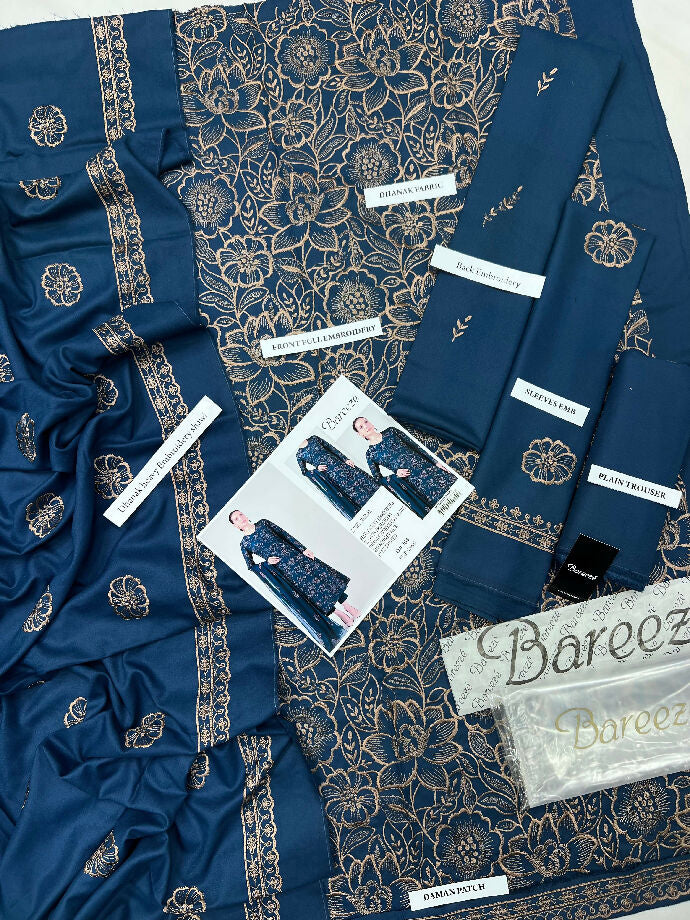 Dhanak 3 pc embroidery suit