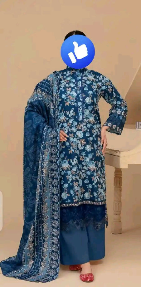 Winter dress unstitch dress for ladies