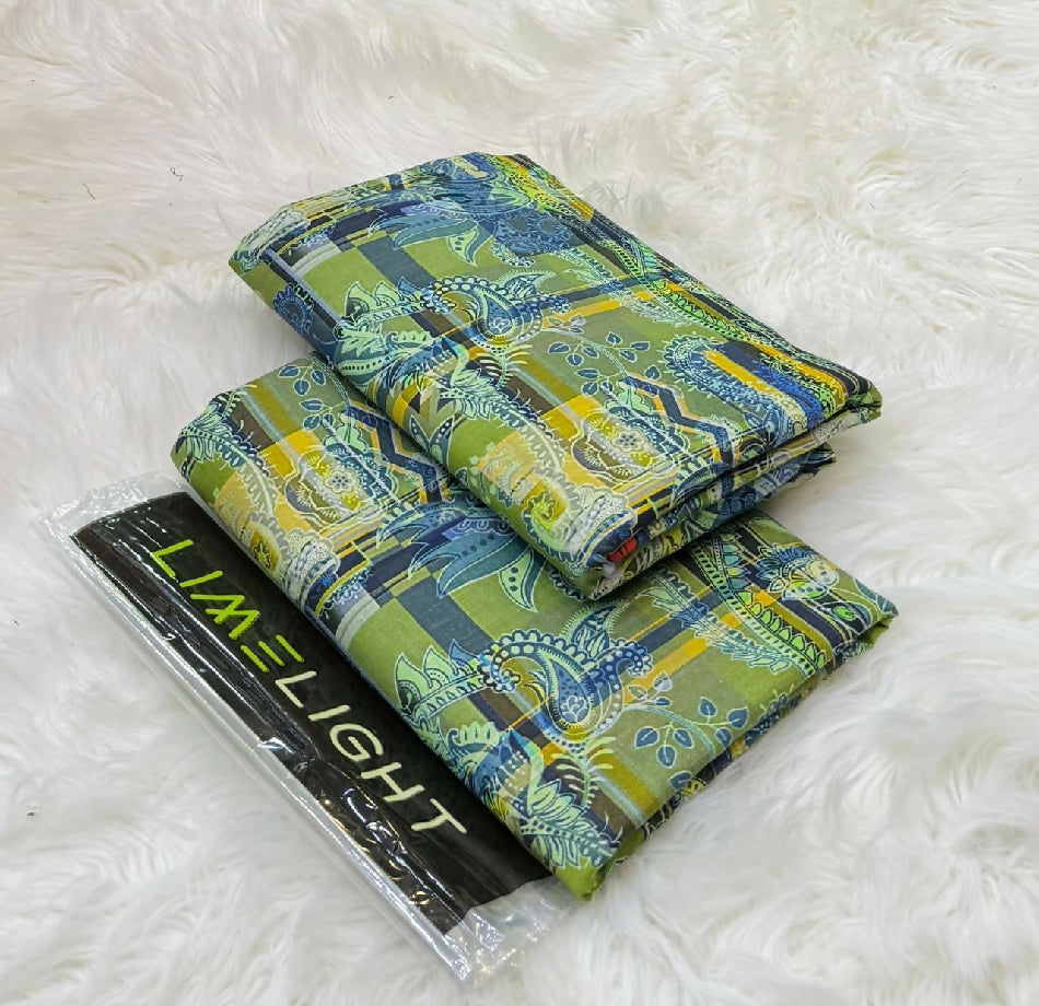 Unstitched Printed Khaddar Two Piece