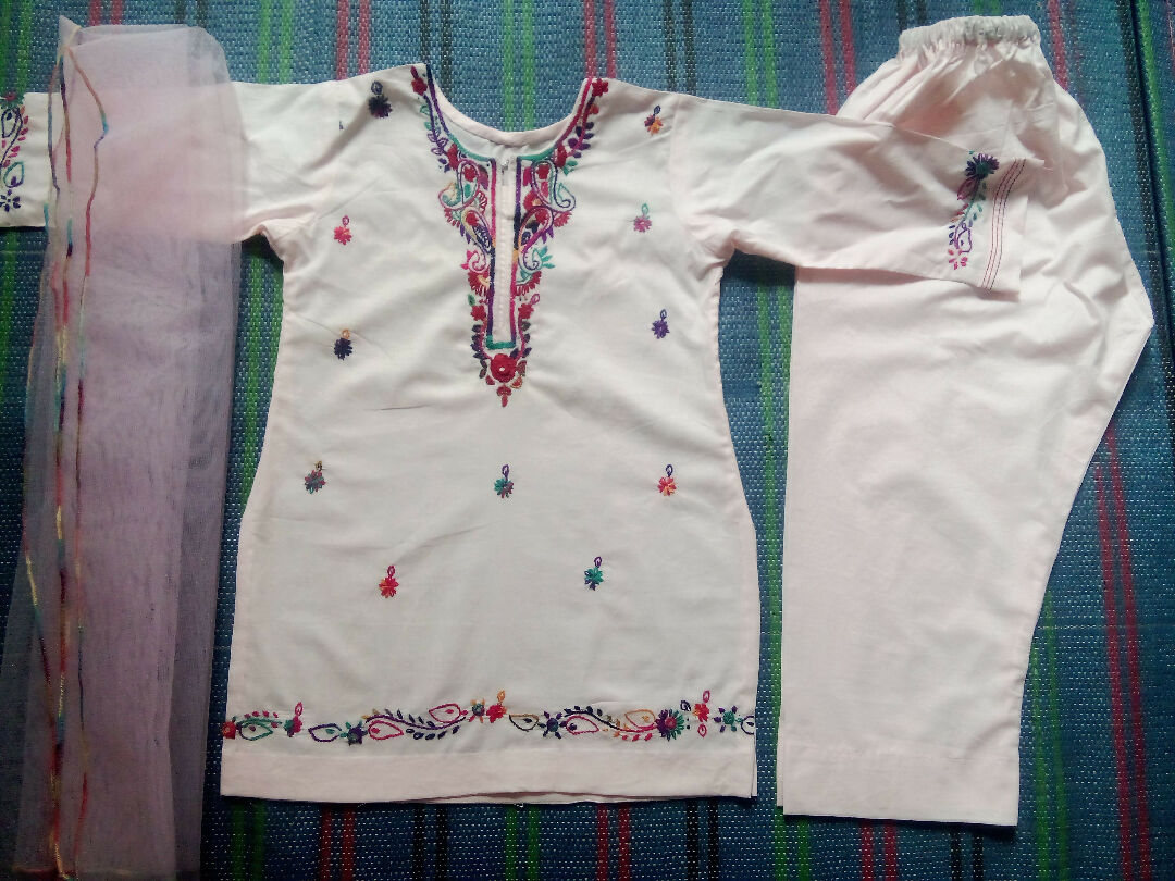 hand embroidery kids wear