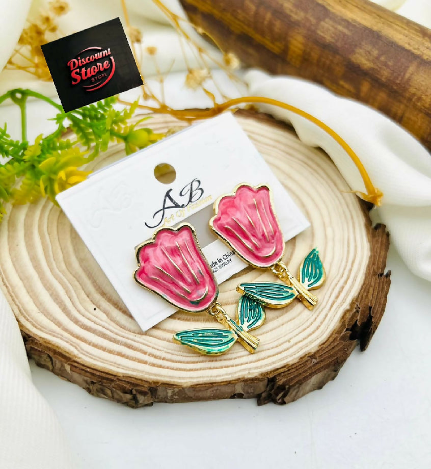 GOLD PLATED FLOWER STUD