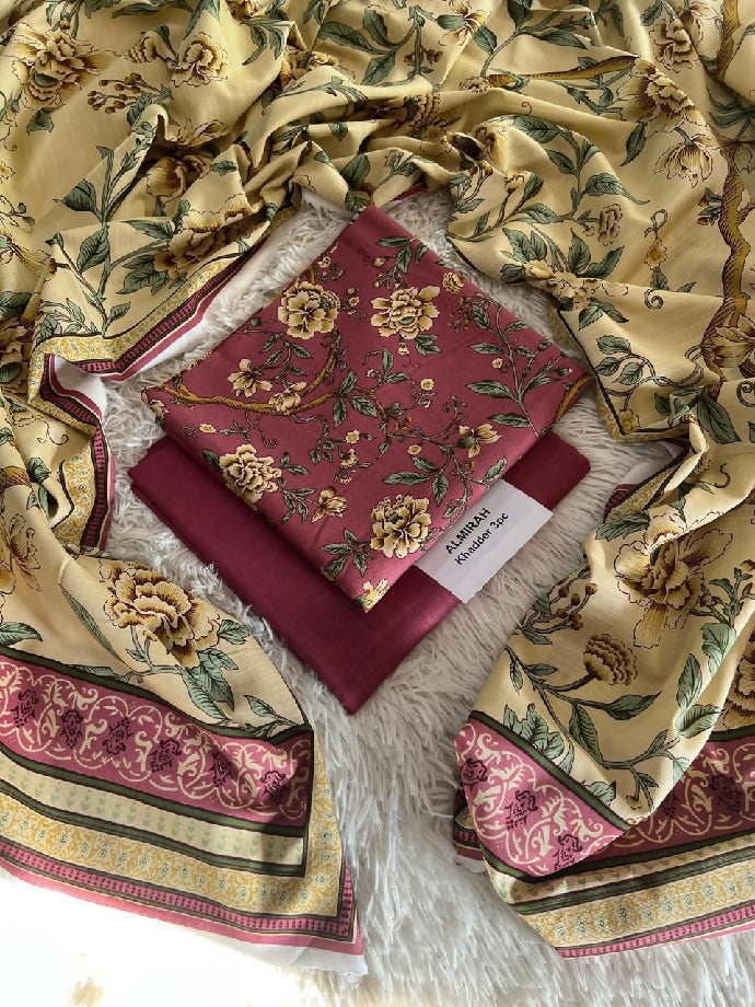 *ALMIRAH 💯 Original *Khaddar 3pc*