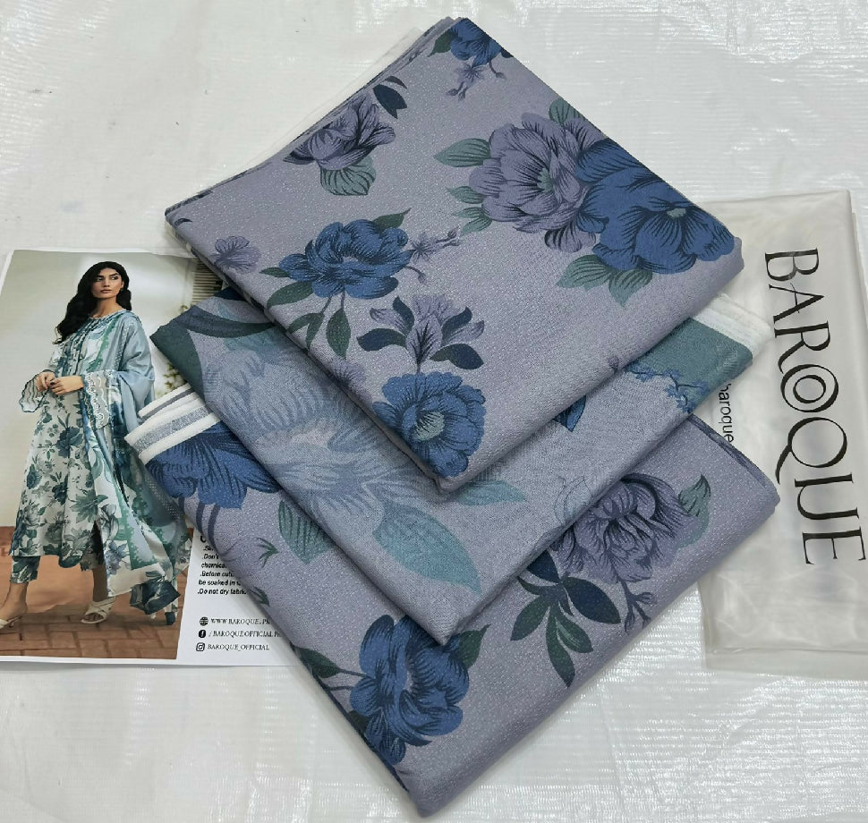 Unstitched PURE KARANDI Three Piece