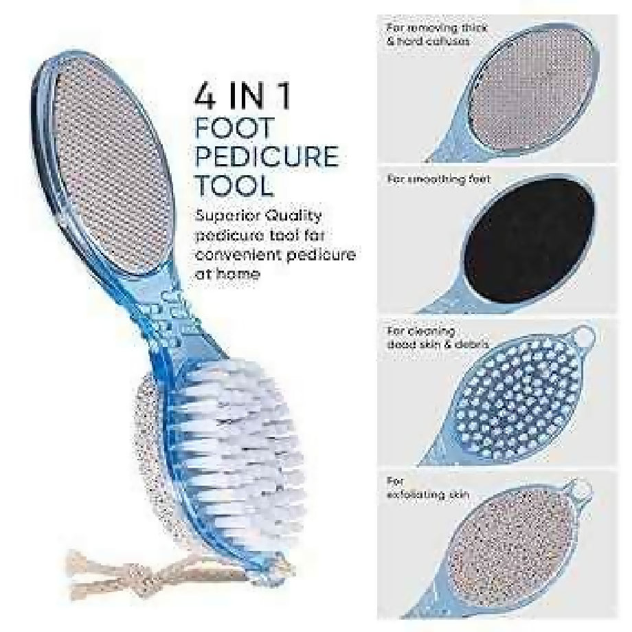 : 4 in 1 Foot Care Pedicure Brush & Cleaner