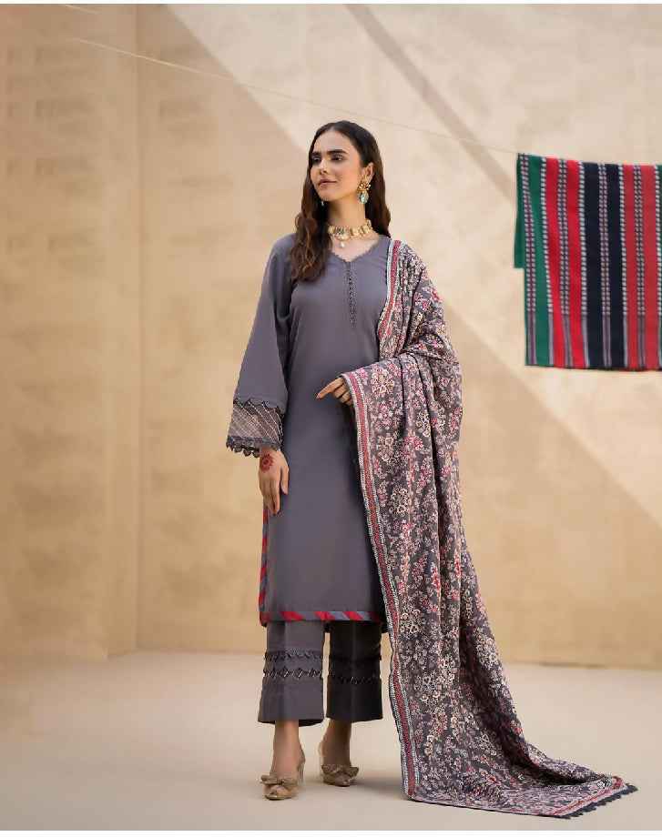 Luxury Embroidered Dhanak Winter collection For women