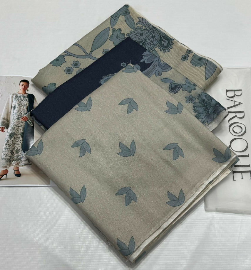 Unstitched PURE KARANDI Three Piece