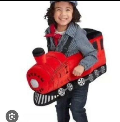 All Aboard Train Steam Engine Fancy Dress Up Halloween Toddler Child Costume.size M/L