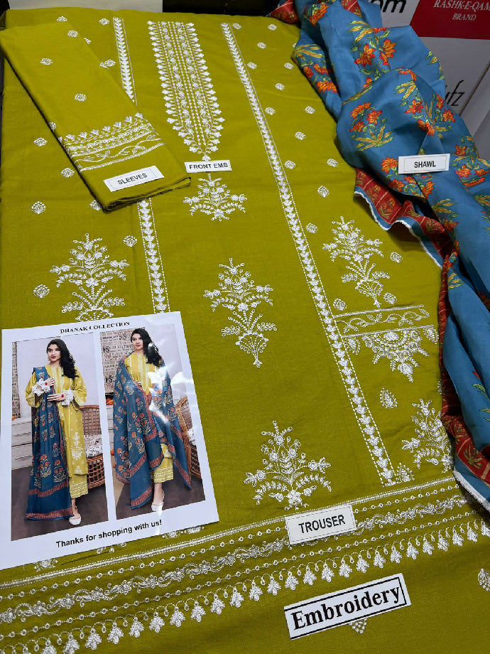 ?? *DHANAK 3PC* ?? *MOST HIT* LUXURY WINTER COLLECTION 2025 *? *FABRIC* DHANAK
