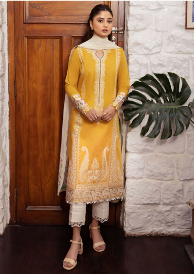 Luxury Embroidered Dhanak Winter collection For women's
