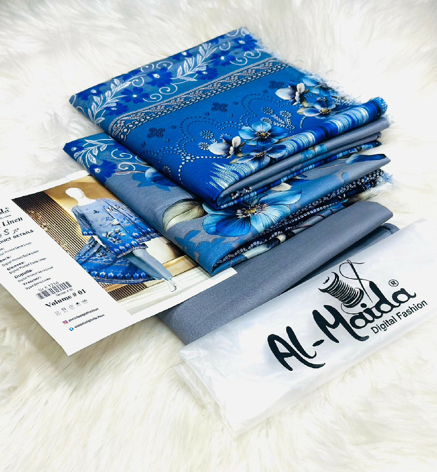 Girl dress (MEERAK LINEN BY AL-MAIDA)