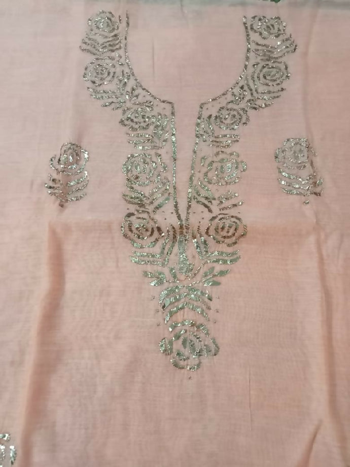 2piece suit paper cotton fabric Shirt & dupatta