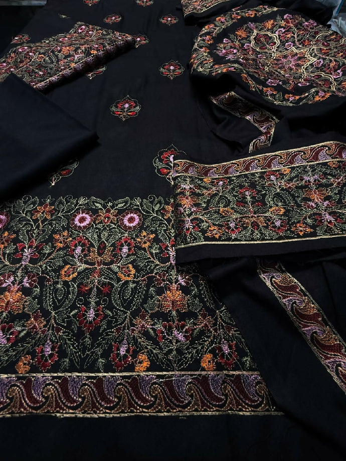 Luxury Embroidered 3pc Casual Winter Collection