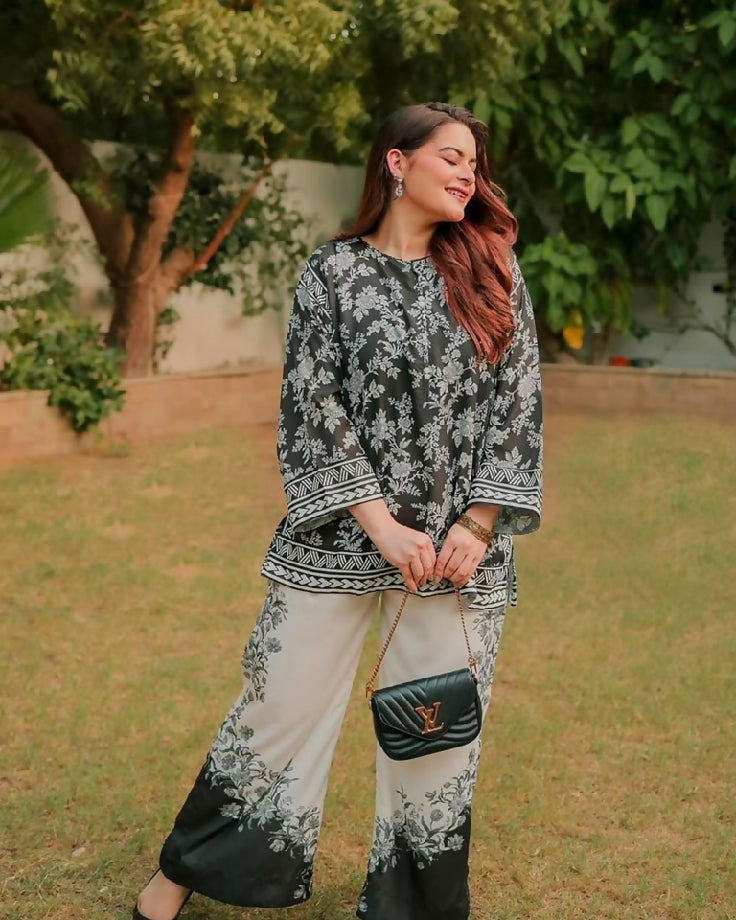 Cord set 2pc allovr print