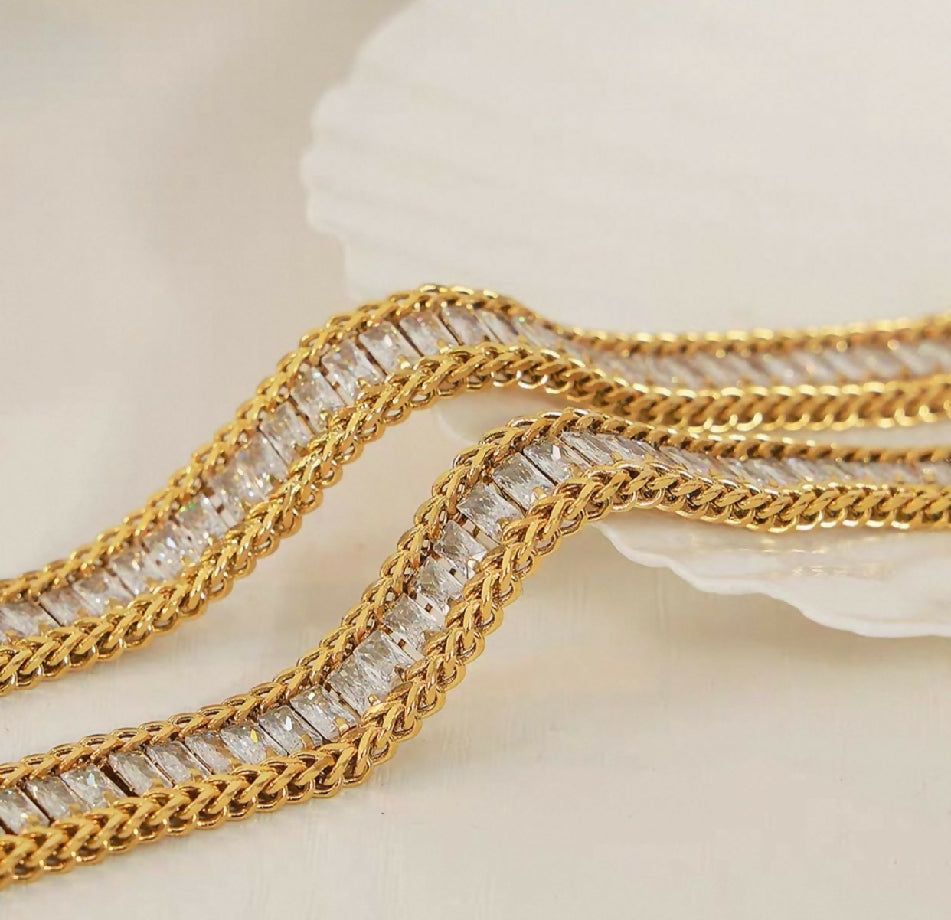 Stainless steel Stone bracelet