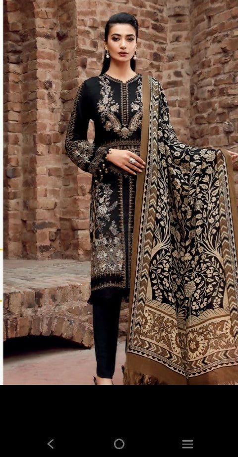 *BINSAEED KHADDER* THREE PIECE