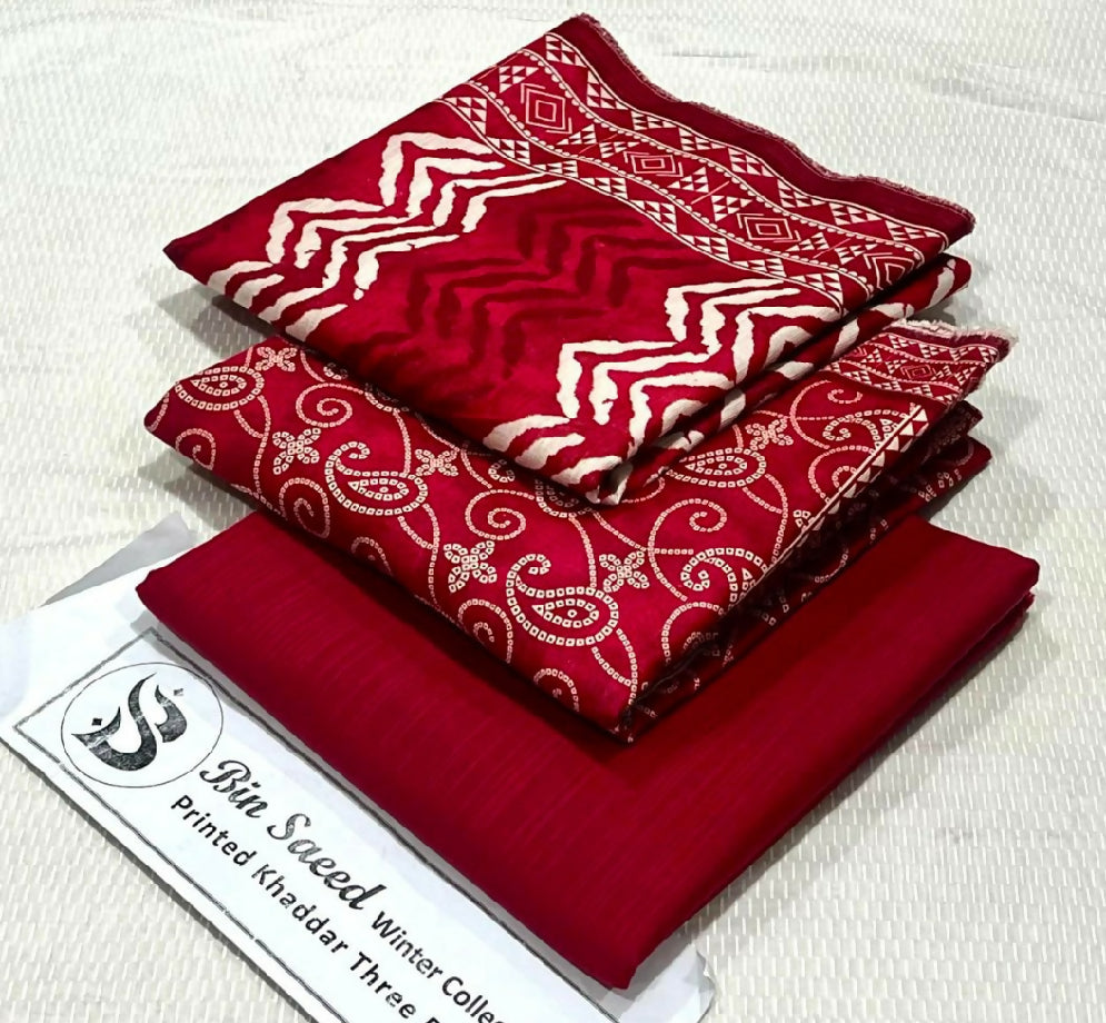 Printed soft khaddar