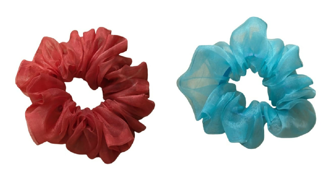 Stylish and trendy Organza scrunchies, korean style hair scrunchies