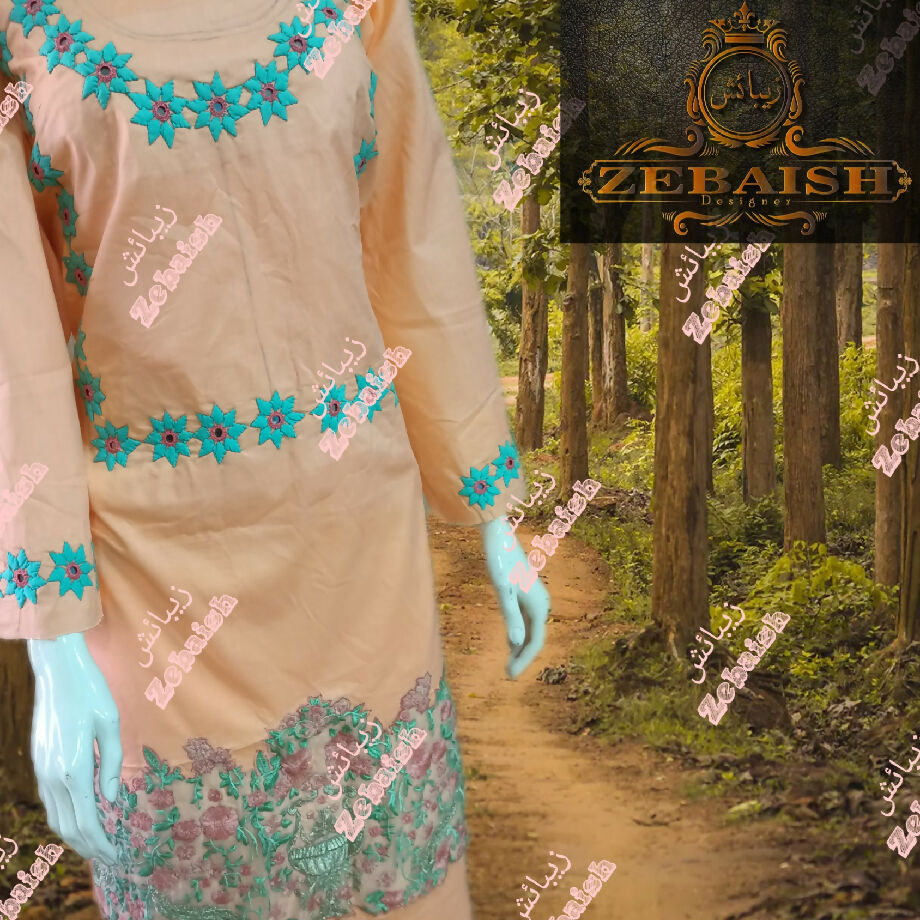 Applique Handwork Two Piece Suit