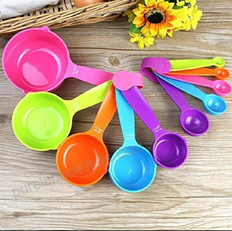 10 Pcs Measuring Spoons, Multicolor