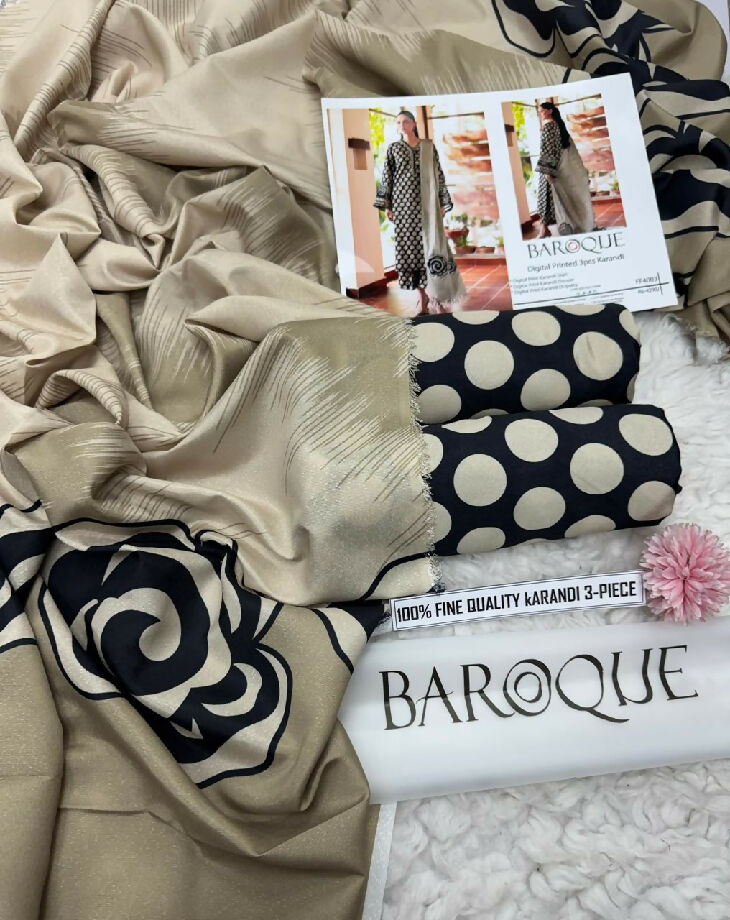 Winter 2025 Luxury Pure Karandi Collection – Digital Print 3 Piece Airjet Suit