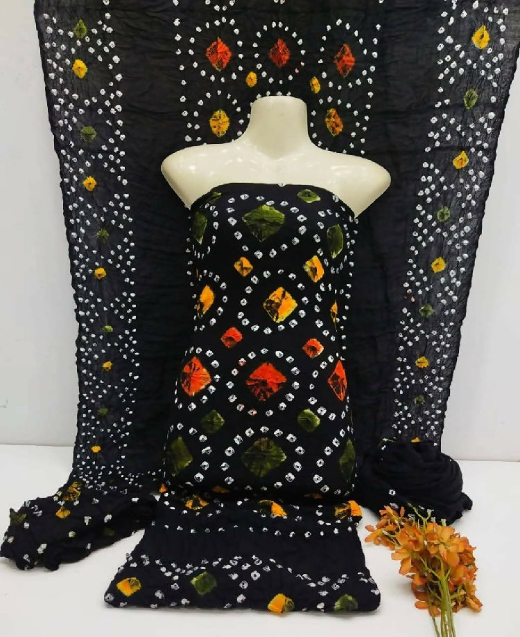 Chunri tie and dye suit