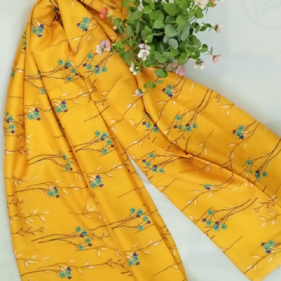 Brownish Orange Bloom – 2-Piece Marina Suit