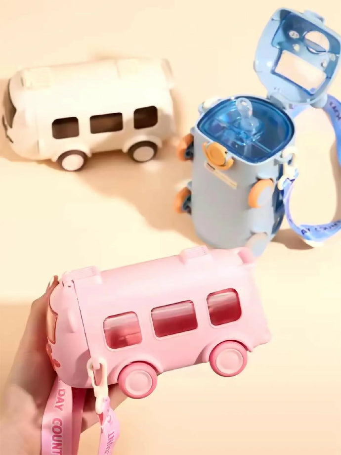 School bus design water bottel for kids