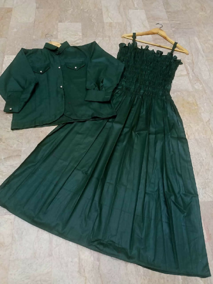 Coconut collection romper frock 2 pcs