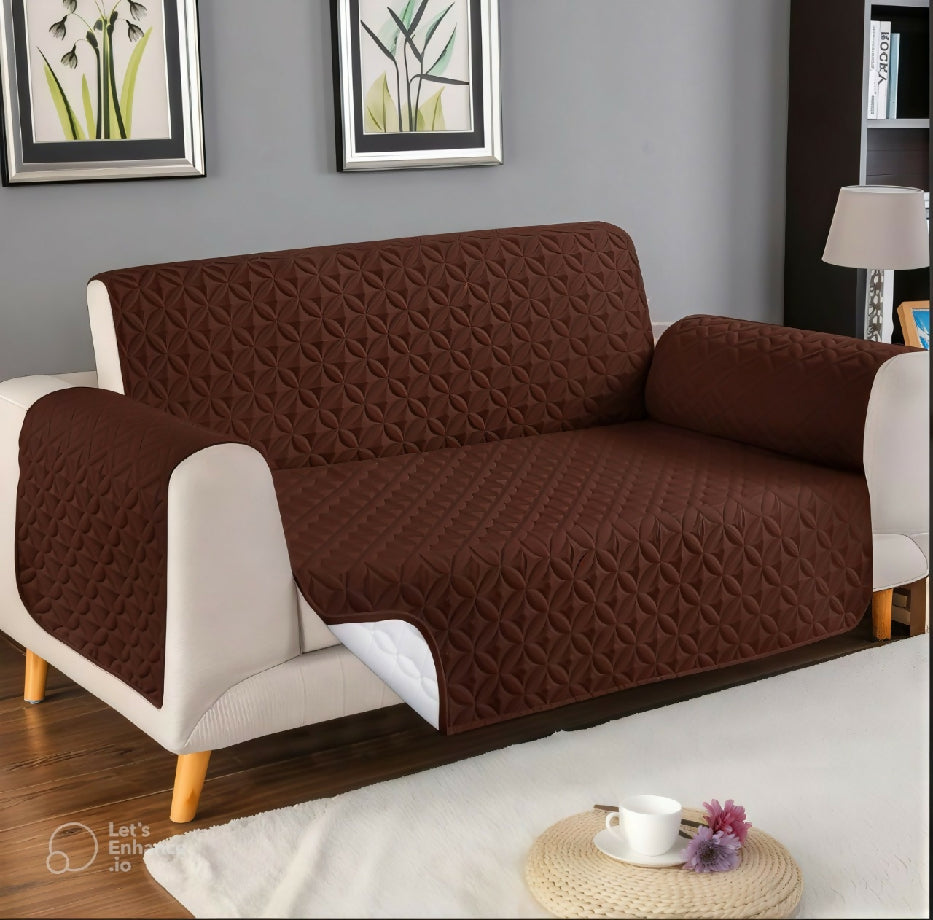 ❇ *ULTRASONIC MICROFIBER SOFA COVER* ✅ Fabric: MICRO (Consists of three Layers. 1st layer is of microfiber, 2nd layer is of polyester and 3rd layer is non-woven) ✅ Color: ✔ Skin ✔ Maroon ✔ Dark Brown ✔ Grey ✔ Copper ✔ Green ✔ Blue ✔ Black ? All siz