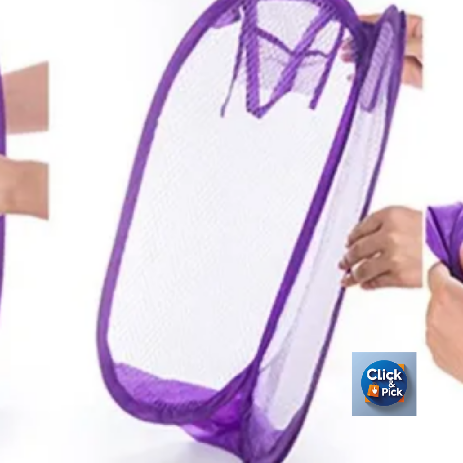 Foldable Mesh Laundry Basket – Portable, Lightweight & Breathable Clothes Storage Hamper