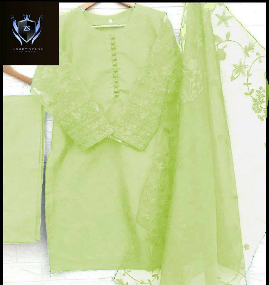 3 piece embroidered suit