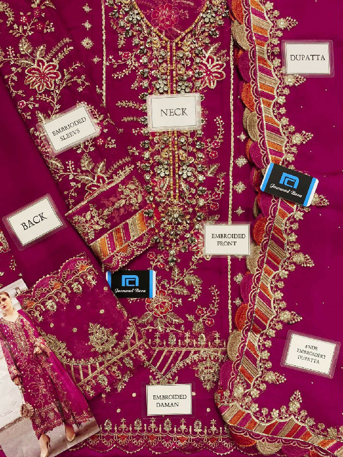 MARIA B A+ CHIFFON COLLECTION 2024 NEW CATLOG MOST HIT DESIGN ARTICLE#MBC-MPC-24-07