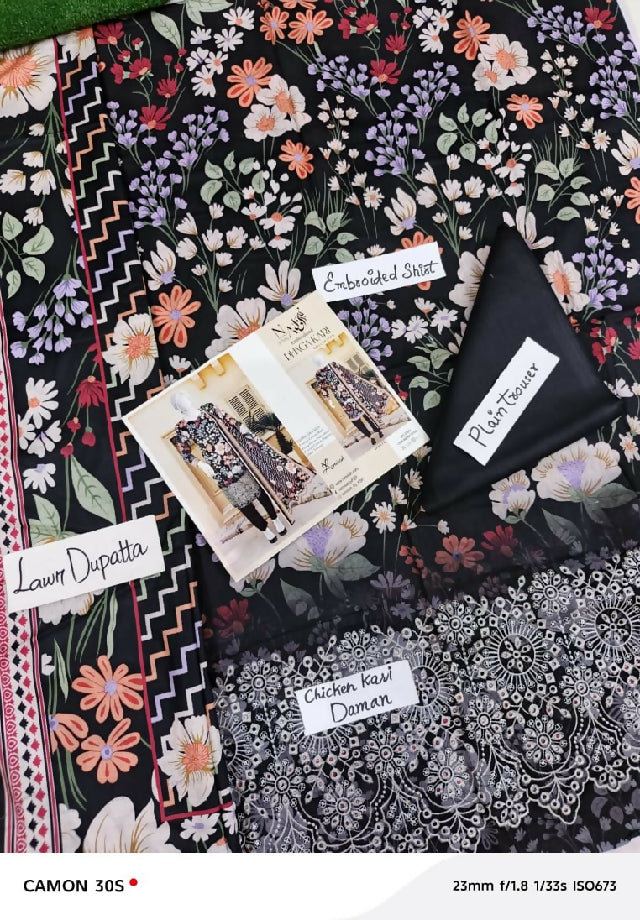 Dhagakari unstitched 3 piece