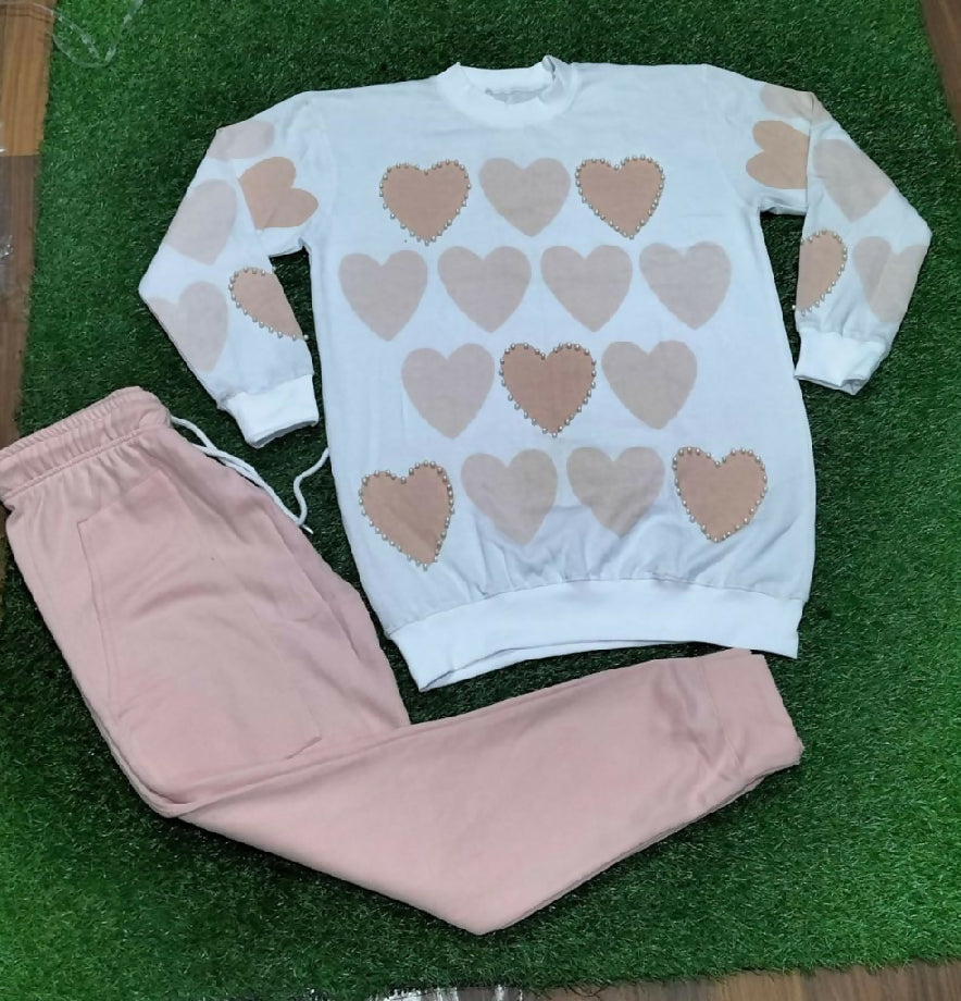 Women winter wear fleece suit