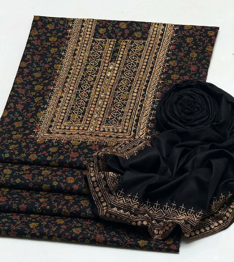 Dhanak embroidery 2 piece