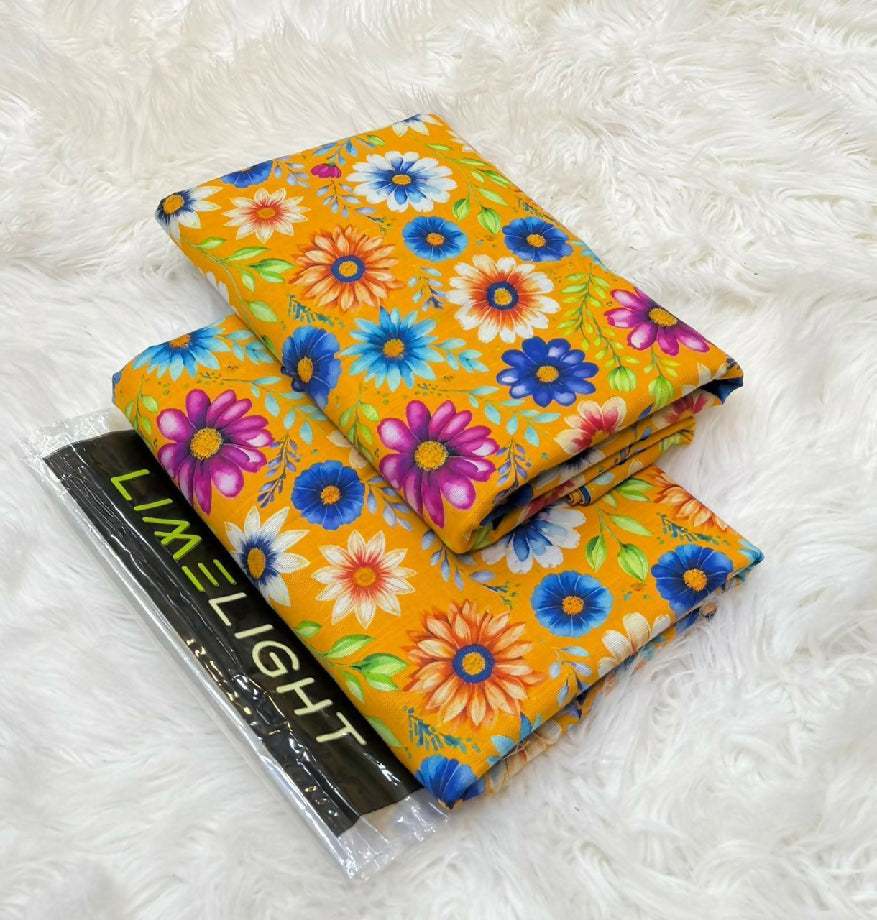 Unstitched Printed Khaddar Two Piece