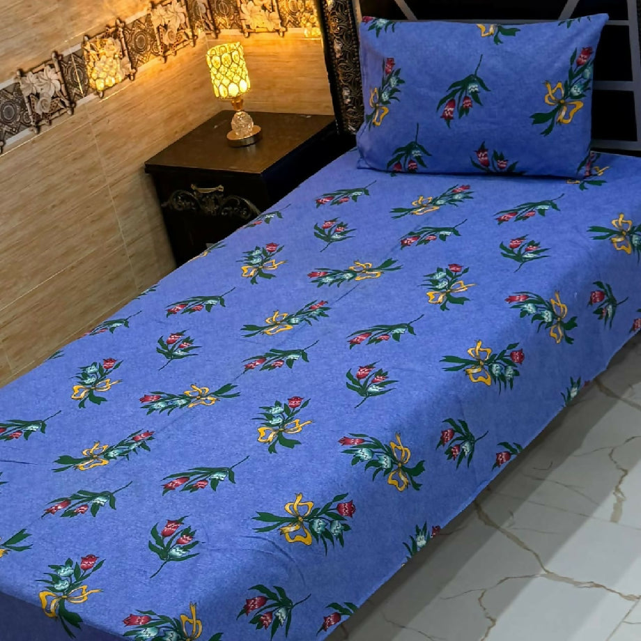 4pc cotton single pair bedsheet