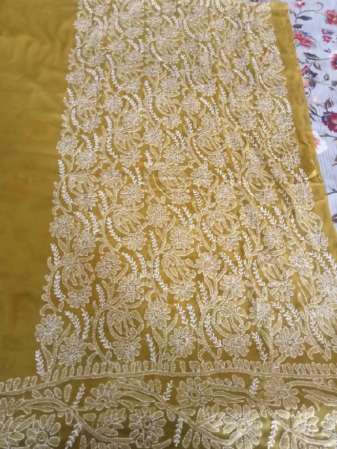 2piece bamber shafoon suit Shirt and dupatta