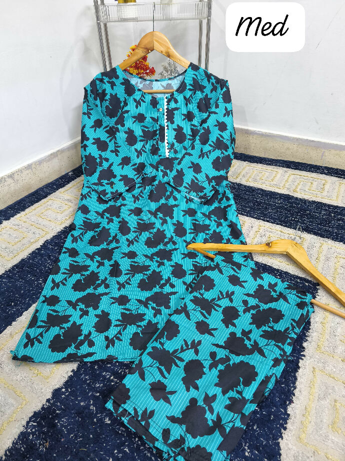 2pc cotton fabric for girls